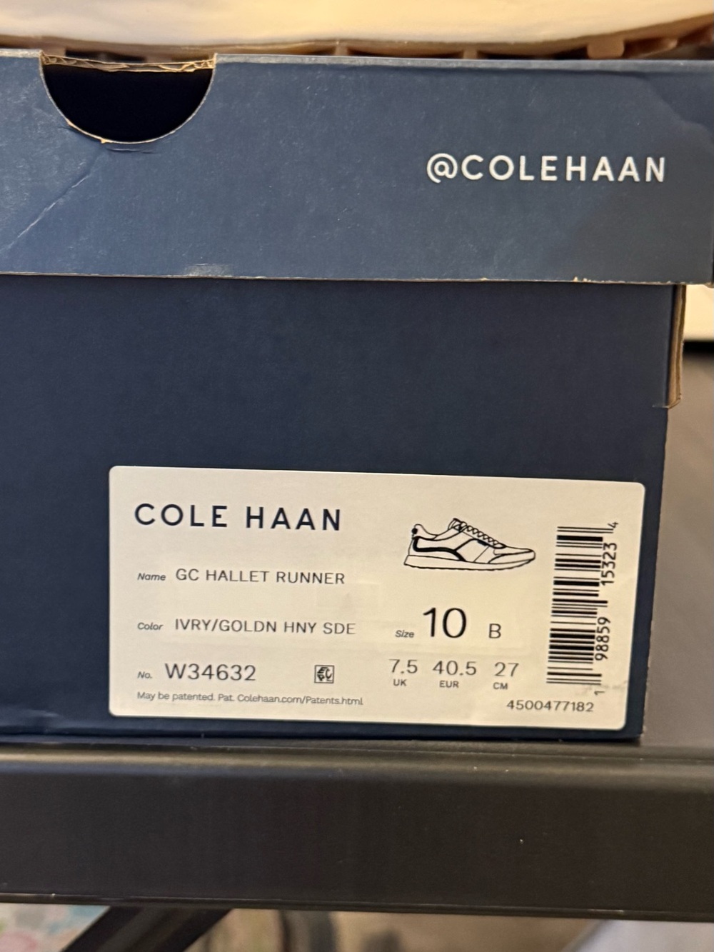 Cole Haan Ivory and Gold Women’s Sneakers
